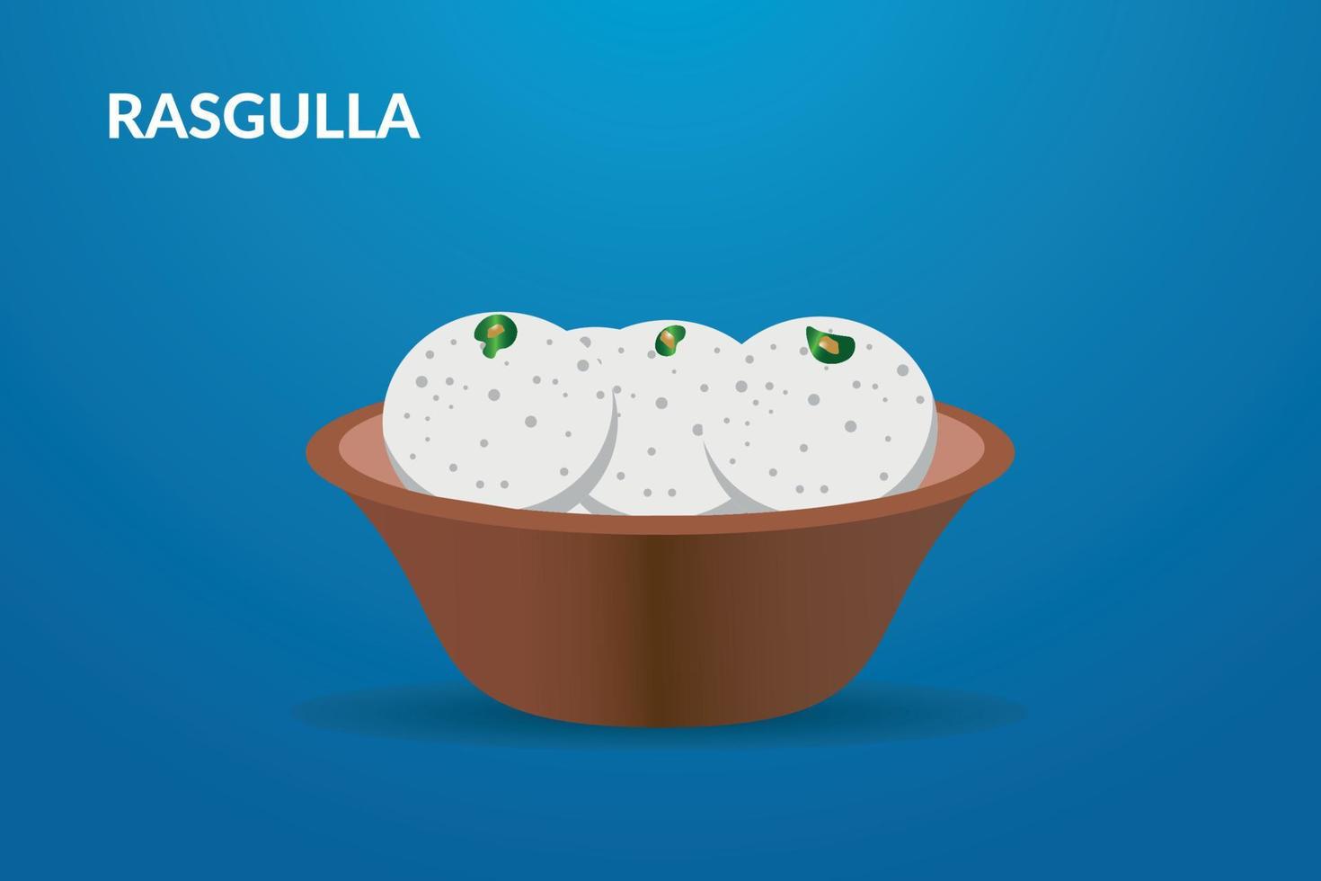 indiano tradizionale deserto Rasgulla vettore design.