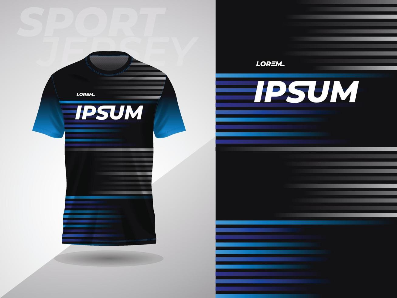 blu nero astratto maglietta gli sport maglia design per calcio calcio da corsa gioco motocross Ciclismo in esecuzione vettore