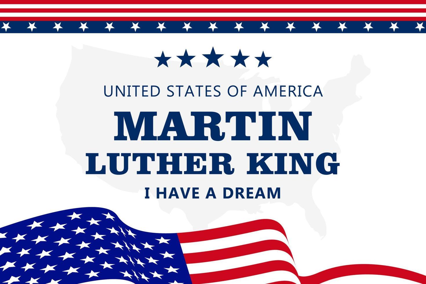 martin Lutero re giorno manifesto celebrazione per bandiera manifesto invito e sociale media inviare modello design vettore