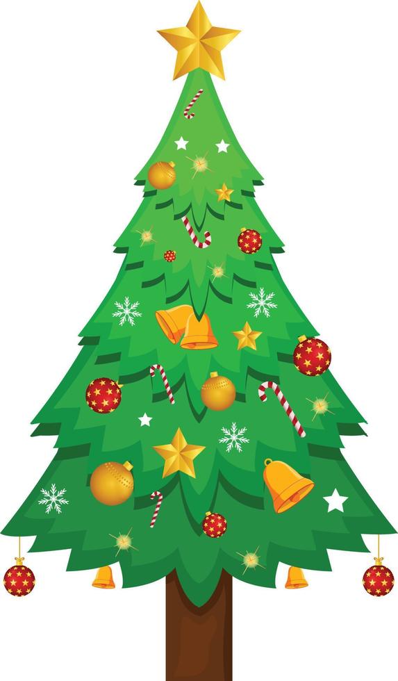 allegro Natale albero vettore illustrazione grafico