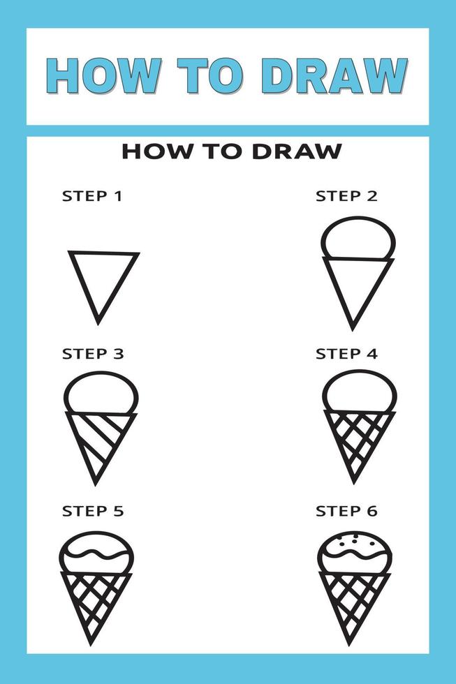 Come per disegnare per bambini facile vettore