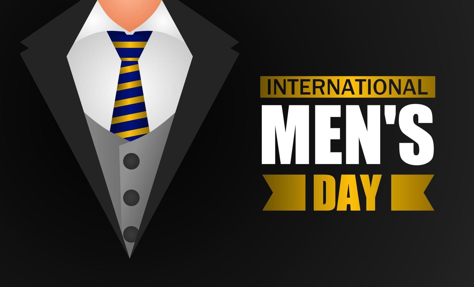 illustrazione vettoriale della giornata internazionale degli uomini