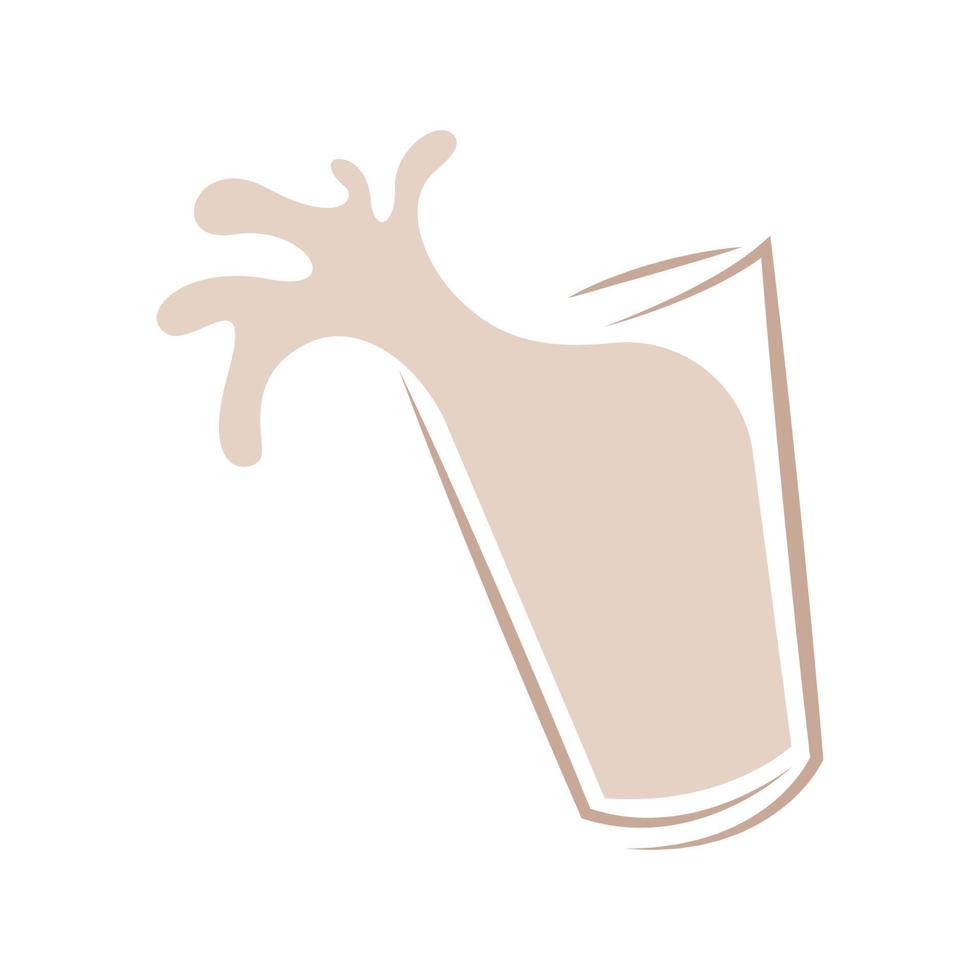 fresco latte logo icona design vettore