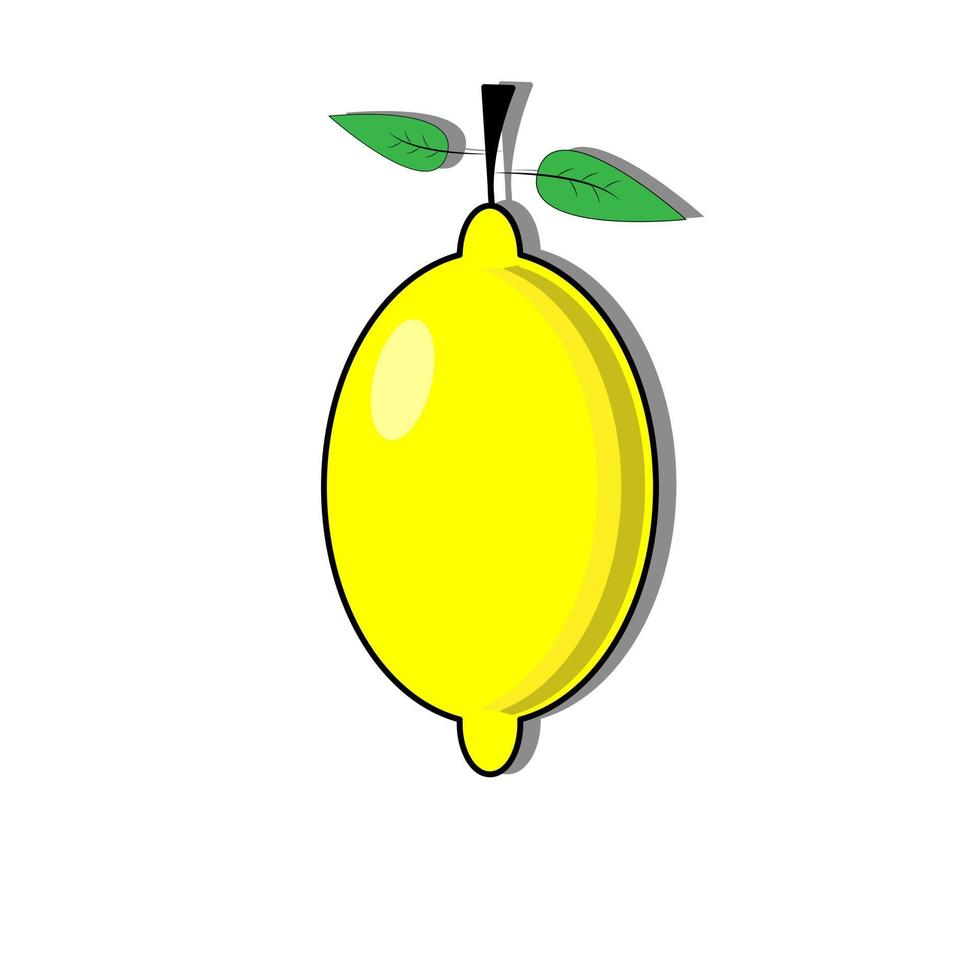 fresco limoni. giallo icona design vettore illustrazione