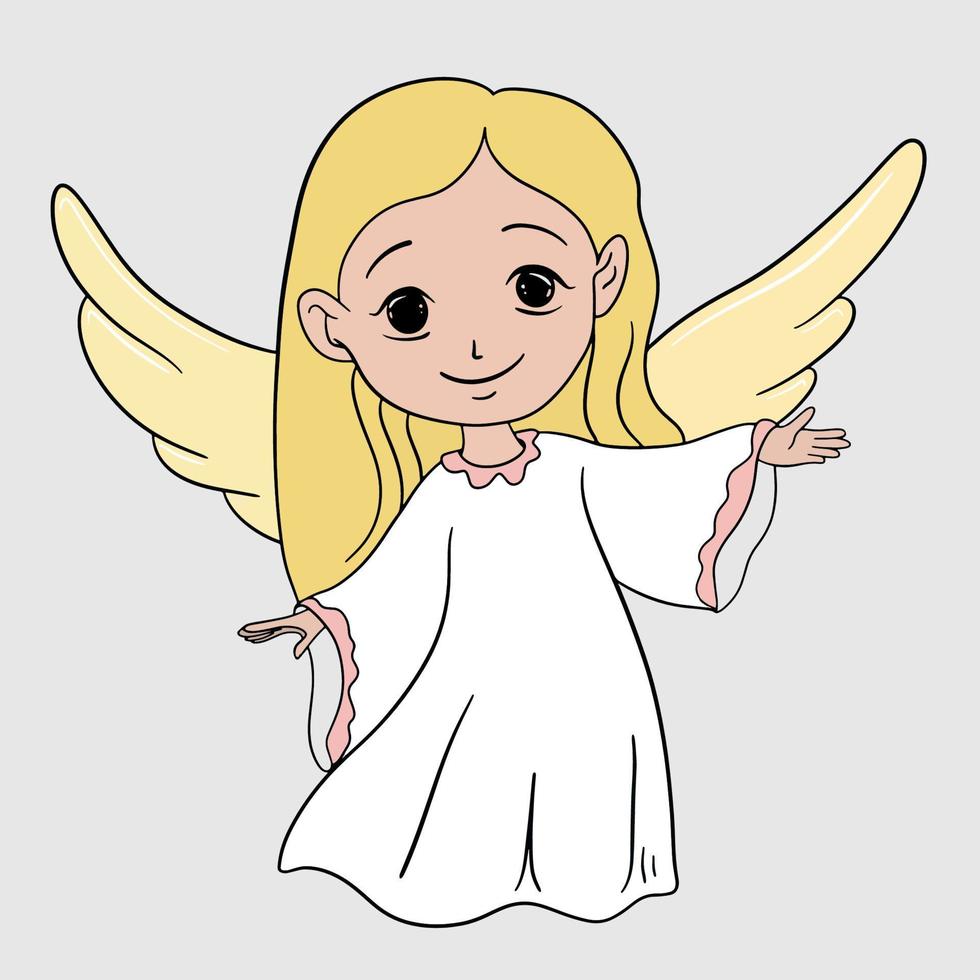 illustrazione di angelo vettore