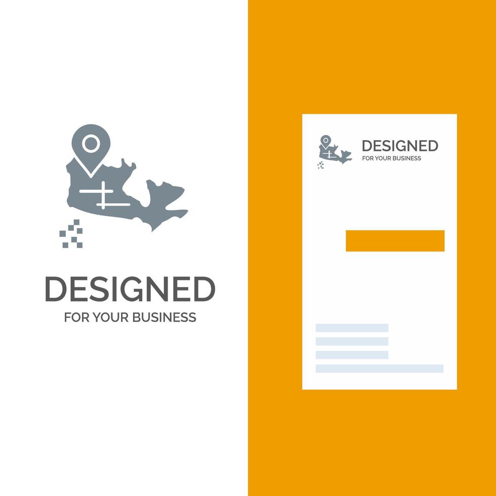 Canada carta geografica Posizione grigio logo design e attività commerciale carta modello vettore