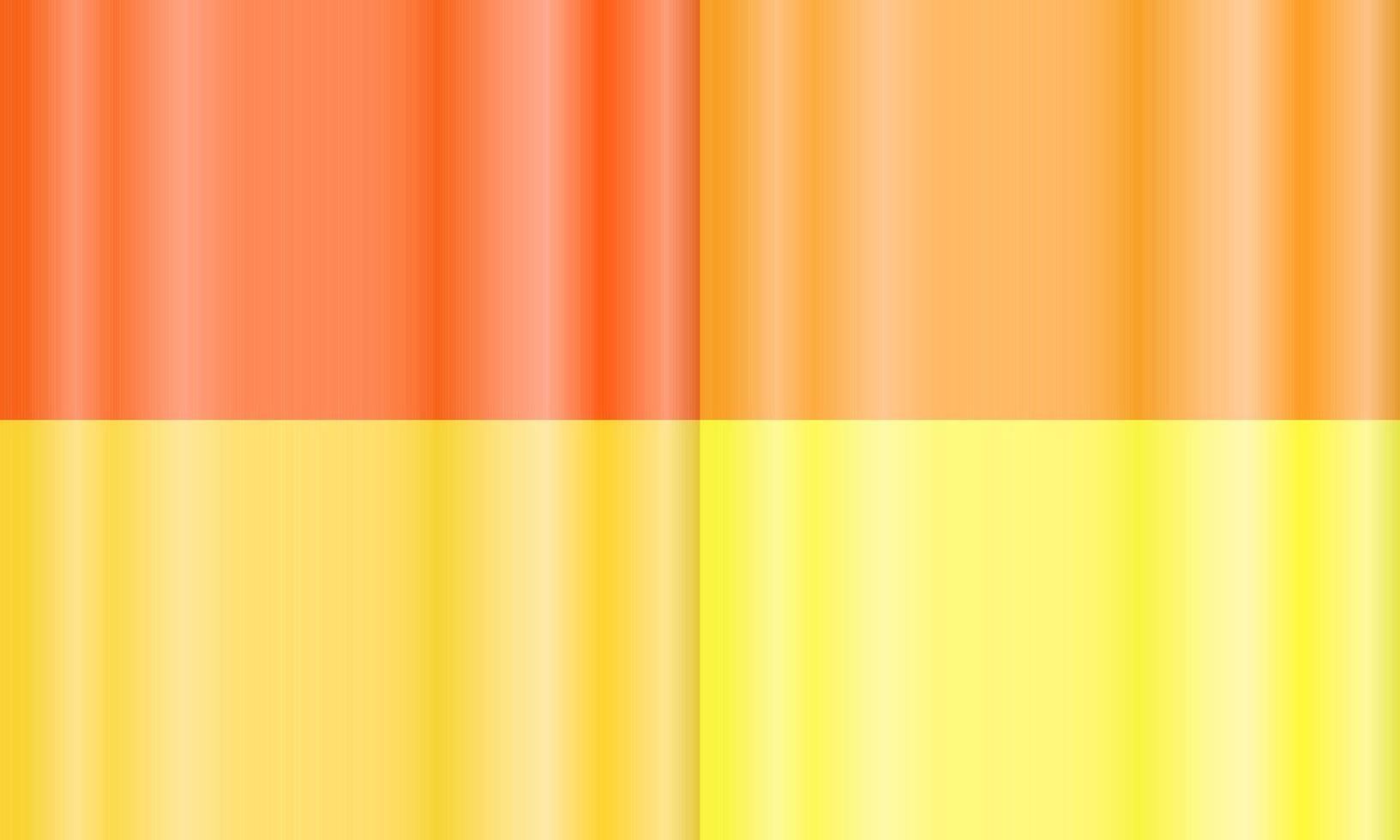 quattro imposta di arancia, giallo e bianca verticale pendenza astratto sfondo. semplice e minimo design. adatto per sfondo, sfondo, homepage e copia spazio vettore