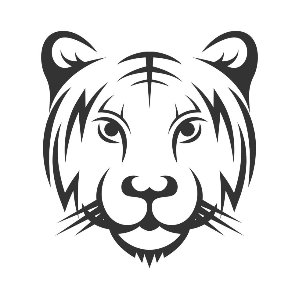 tigre logo icona logo design vettore