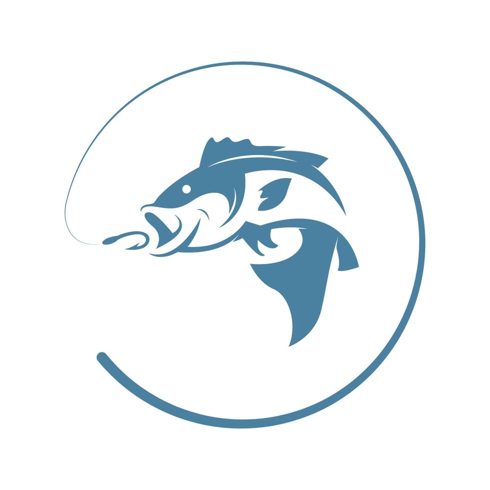 pesca logo icona design vettore