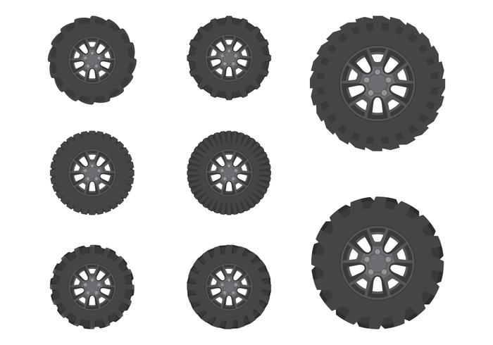 Collezione Offroad Wheel vettore