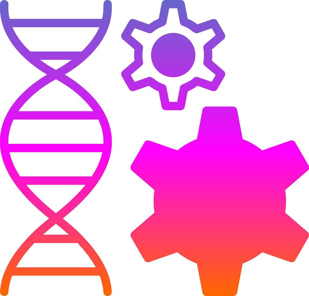 genetico ingegneria vettore icona design