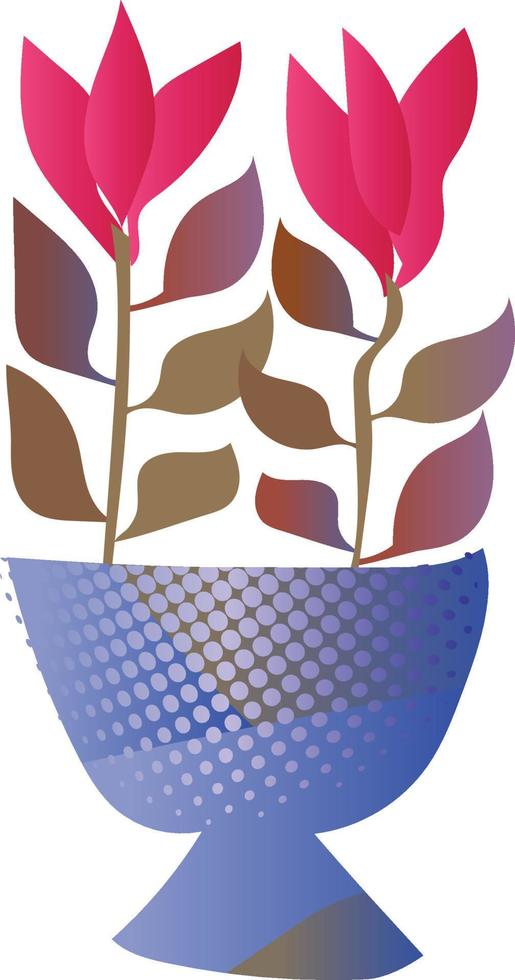 contemporaneo floreale forme con foglie, frutta e floreale mazzi di fiori. popolare stile. medio secolo moderno arte design per carta, coperchio, tessuto interno arredamento, e altro utenti. vettore