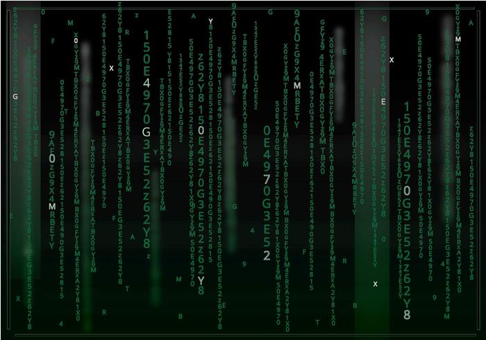 Matrix Sfondo scuro vettore