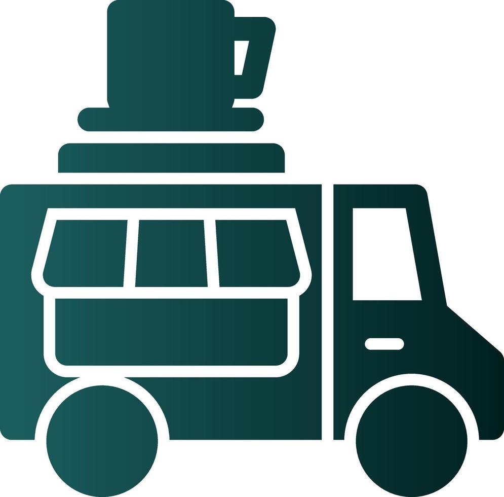 caffè camion vettore icona design