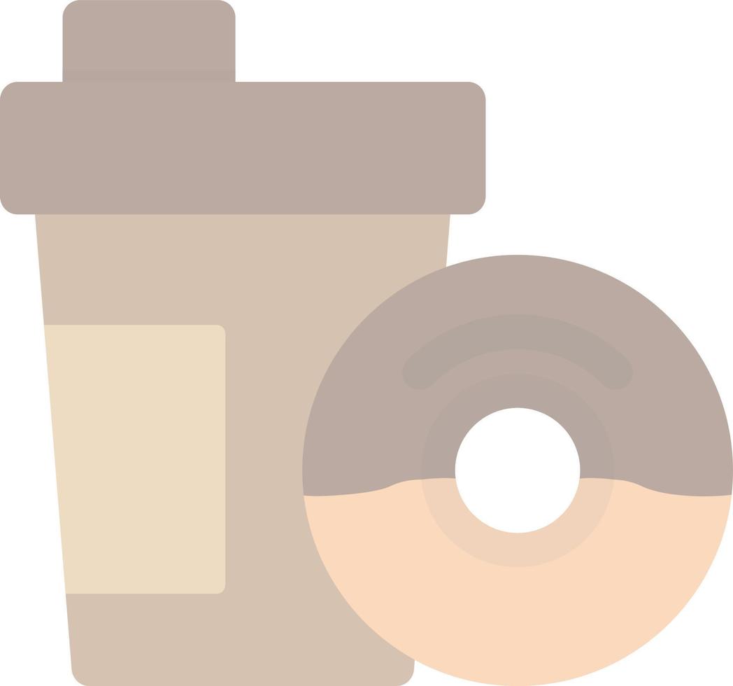 caffè ciambella vettore icona design