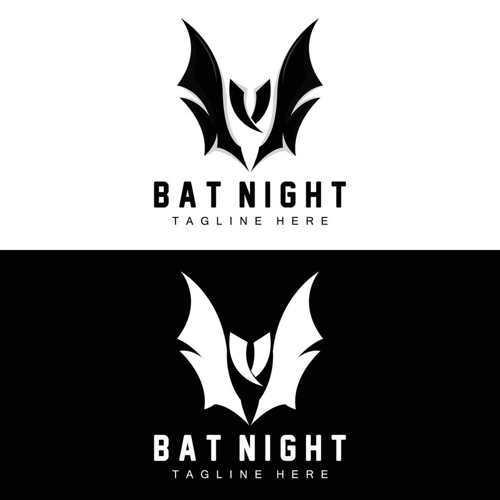 pipistrello logo, notte volante animale icona, azienda vettore, halloween modello vettore