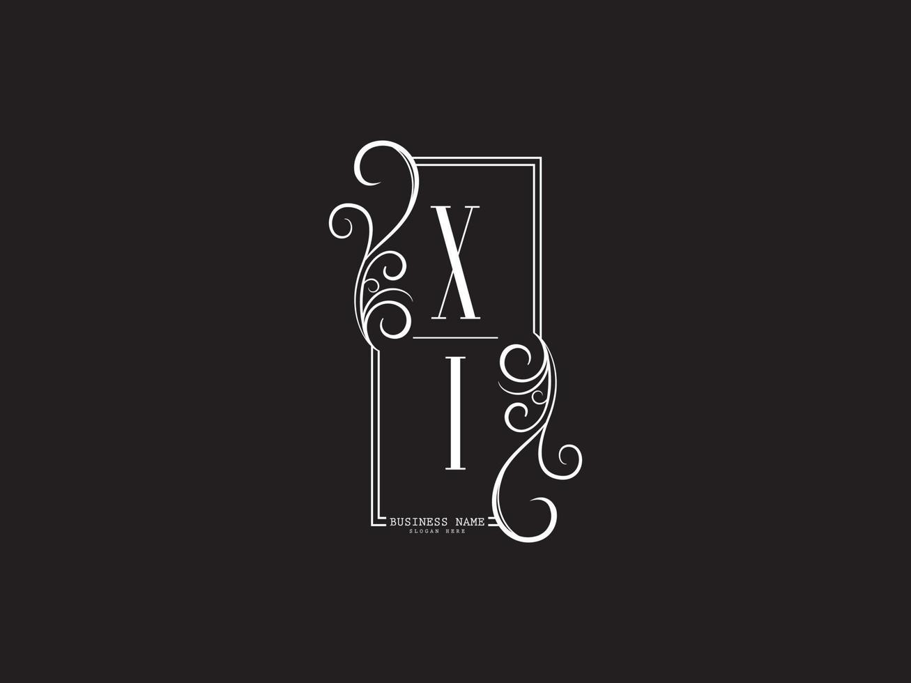 iniziale xi logo icona, unico xi lusso logo lettera vettore