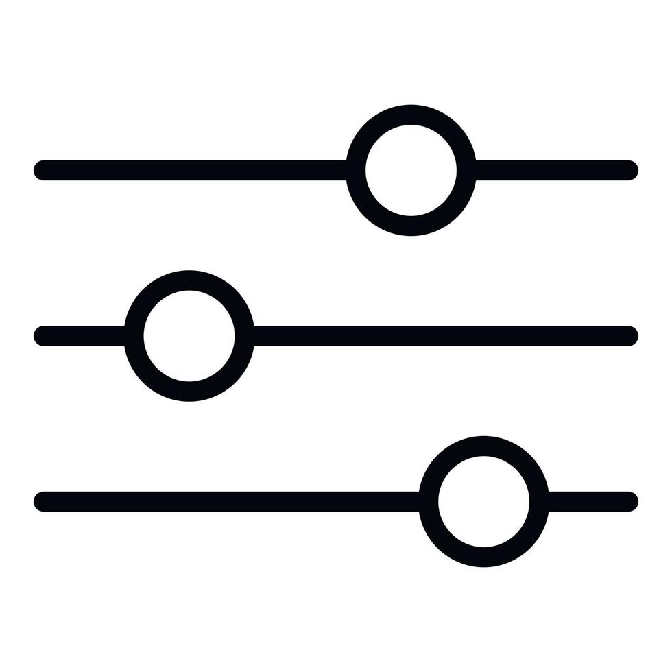 opzioni punti icona, schema stile vettore