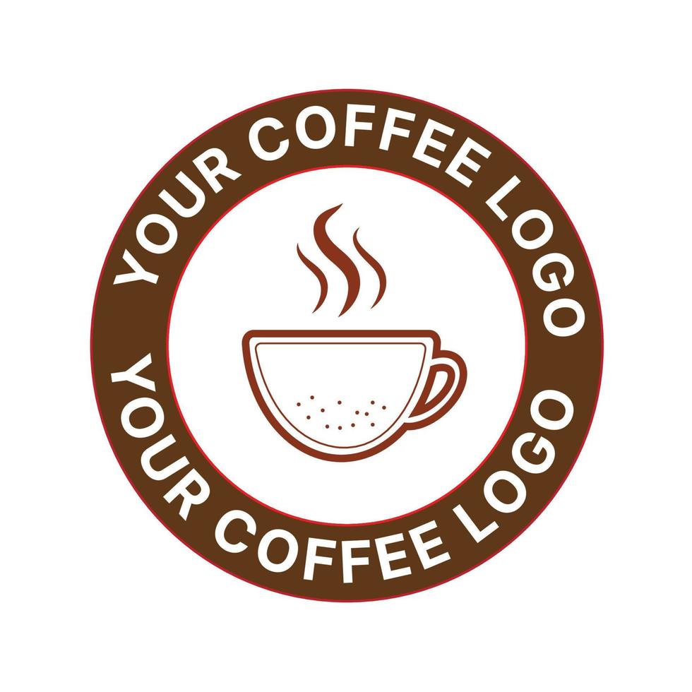 caffè bar logo vettore