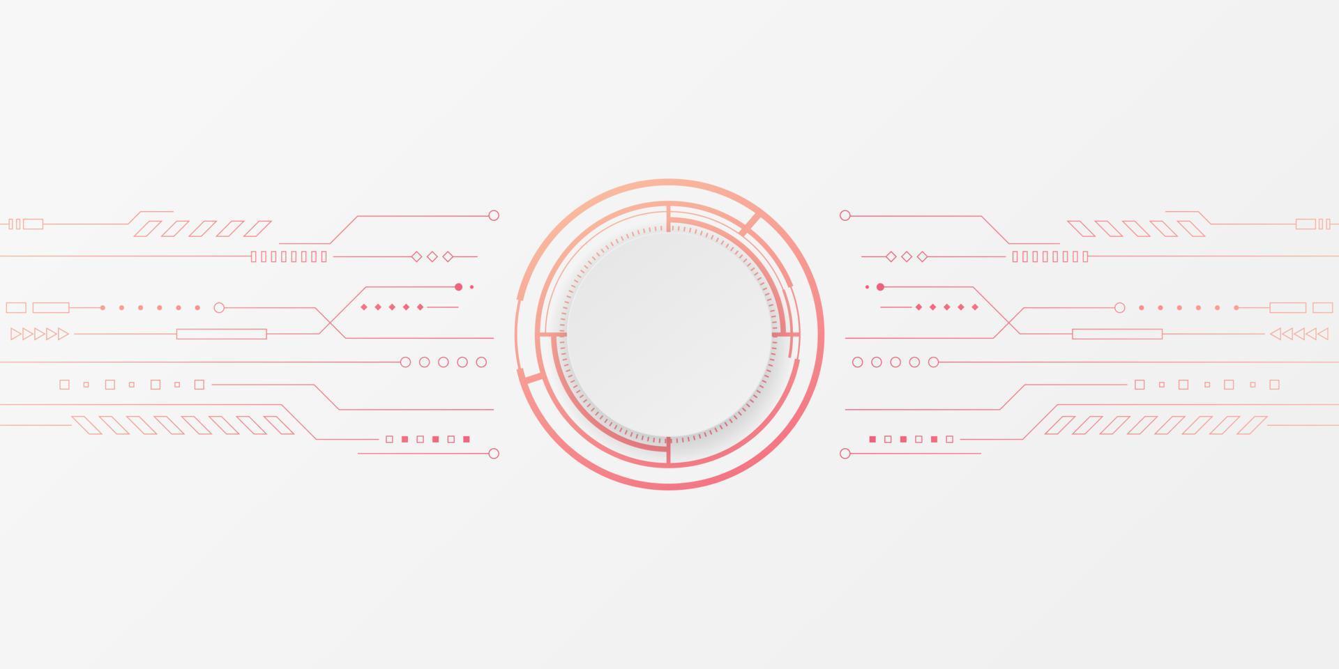 astratto tecnologia sfondo. Ciao Tech digitale e comunicazione concetto. vettore sfondo design con circuito linea. vettore illustrazione.