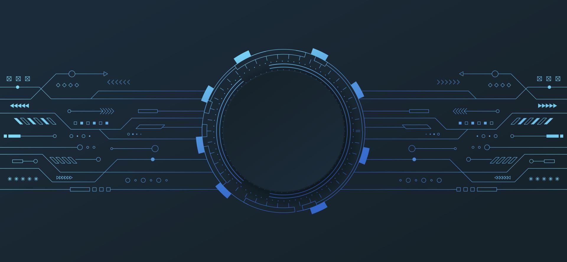 astratto tecnologia sfondo. Ciao Tech digitale e comunicazione concetto. vettore sfondo design con circuito linea. vettore illustrazione.