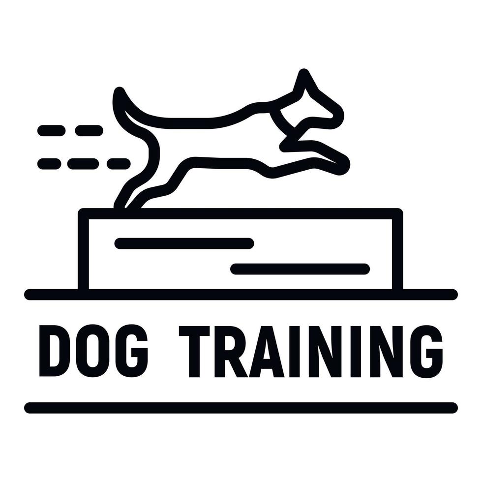 cane formazione logo, schema stile vettore
