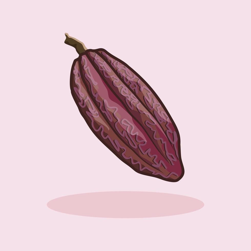 fresco cacao disegnato cartone animato illustrazione vettore