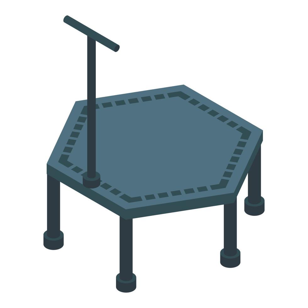 plastica trampolino icona, isometrico stile vettore