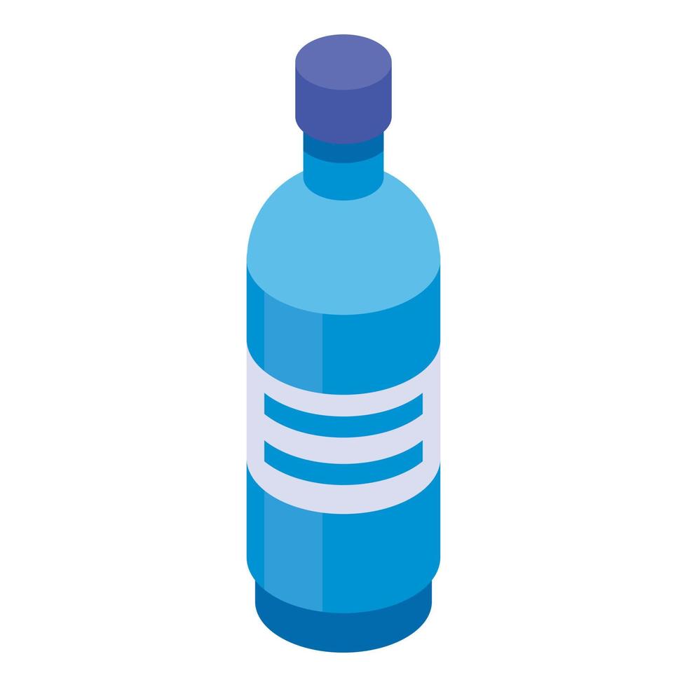 acqua bottiglia icona, isometrico stile vettore