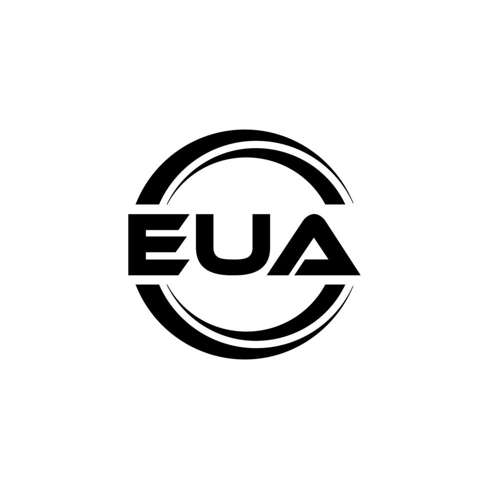 eua lettera logo design nel illustrazione. vettore logo, calligrafia disegni per logo, manifesto, invito, eccetera.