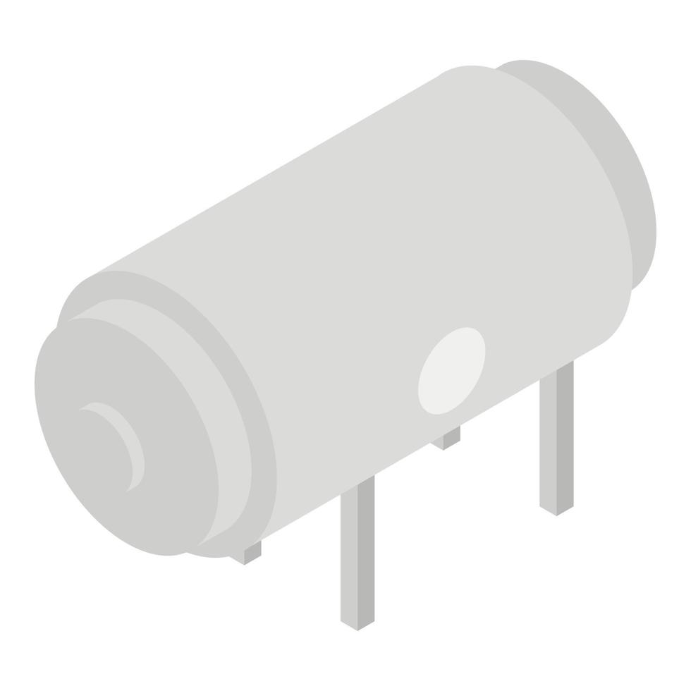 latte cisterna icona, isometrico stile vettore