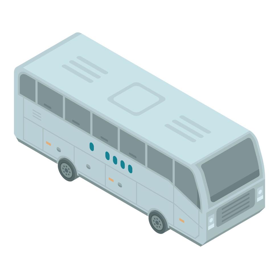 città autobus icona, isometrico stile vettore