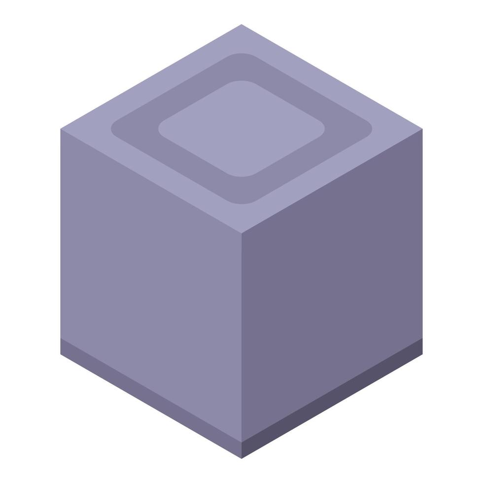 umidificatore scatola icona, isometrico stile vettore