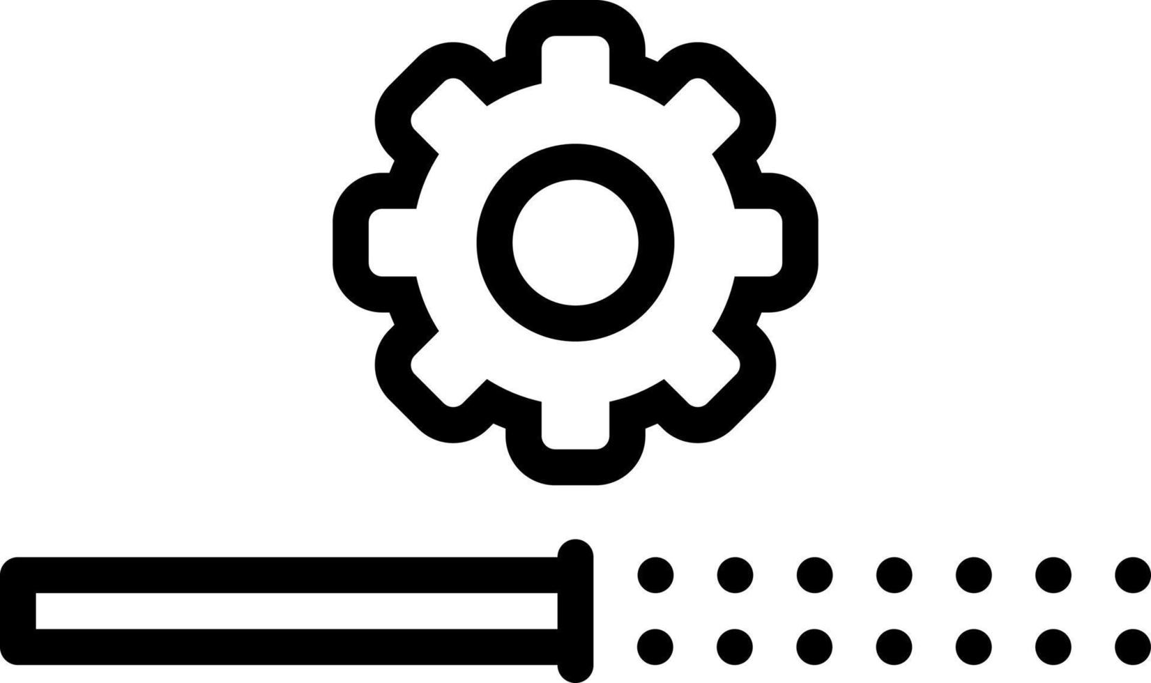 linea icona per installazione vettore