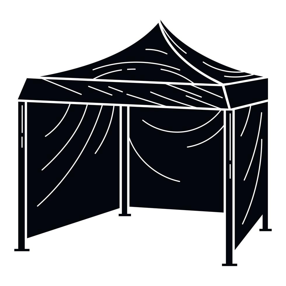 commerciale tenda icona, semplice stile vettore