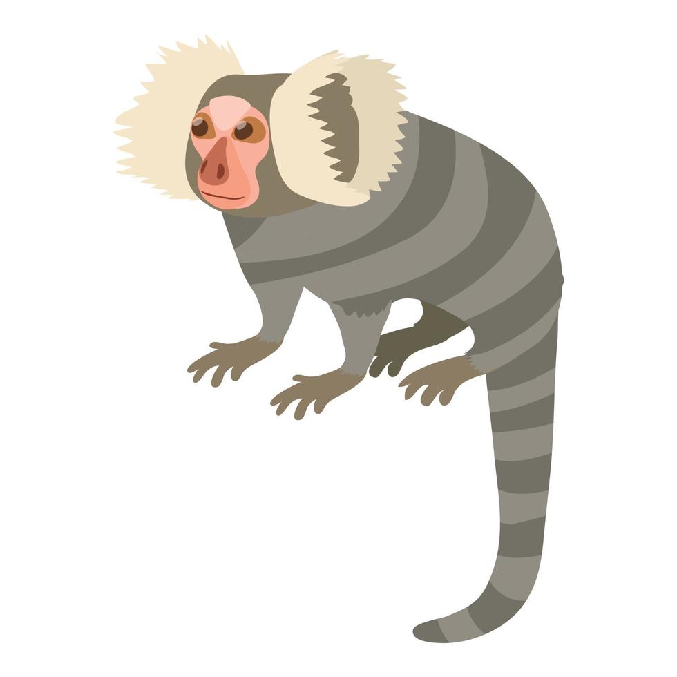 piccolo scimmia icona, cartone animato stile vettore