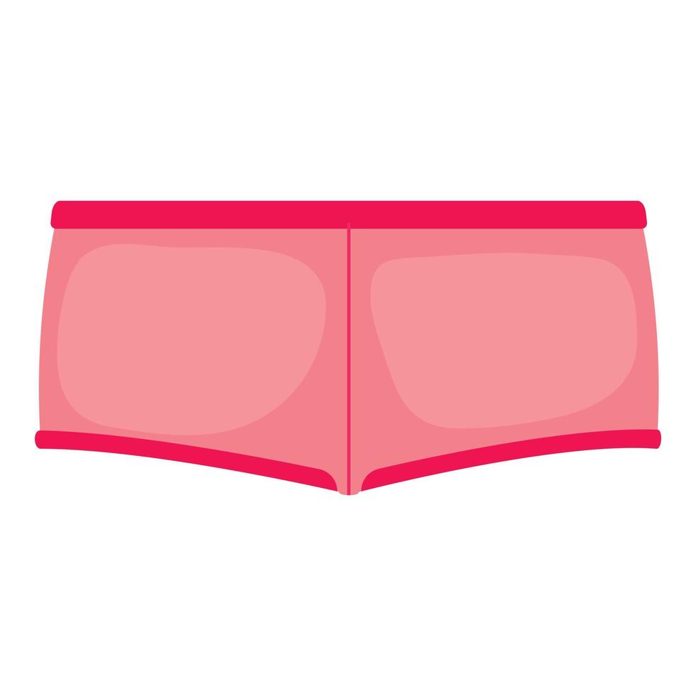 rosa pantaloncini icona, cartone animato stile vettore