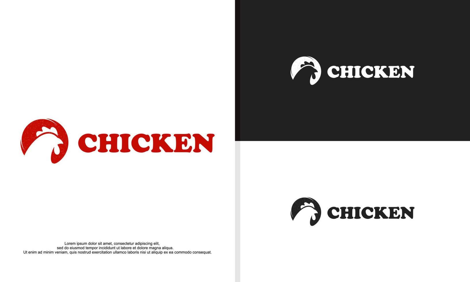 logo illustrazione vettore grafico di pollo icona design. in forma per pollo ristorante, eccetera