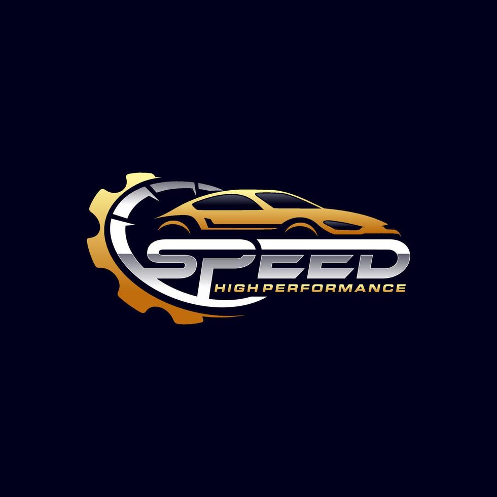 veloce e velocità logo design vettore
