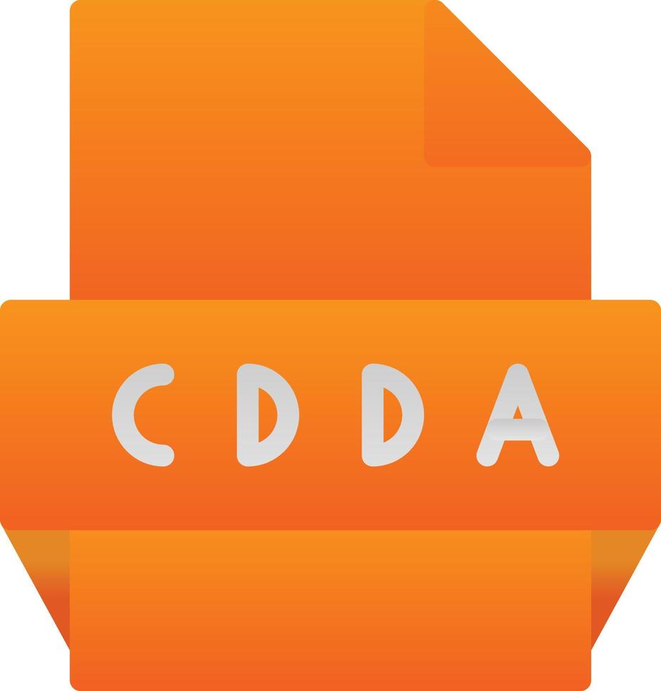 CDDA file formato icona vettore