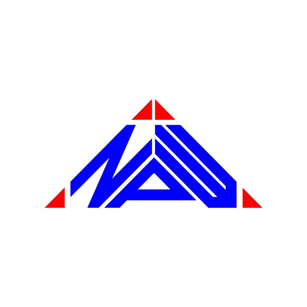 npw lettera logo creativo design con vettore grafico, npw semplice e moderno logo.