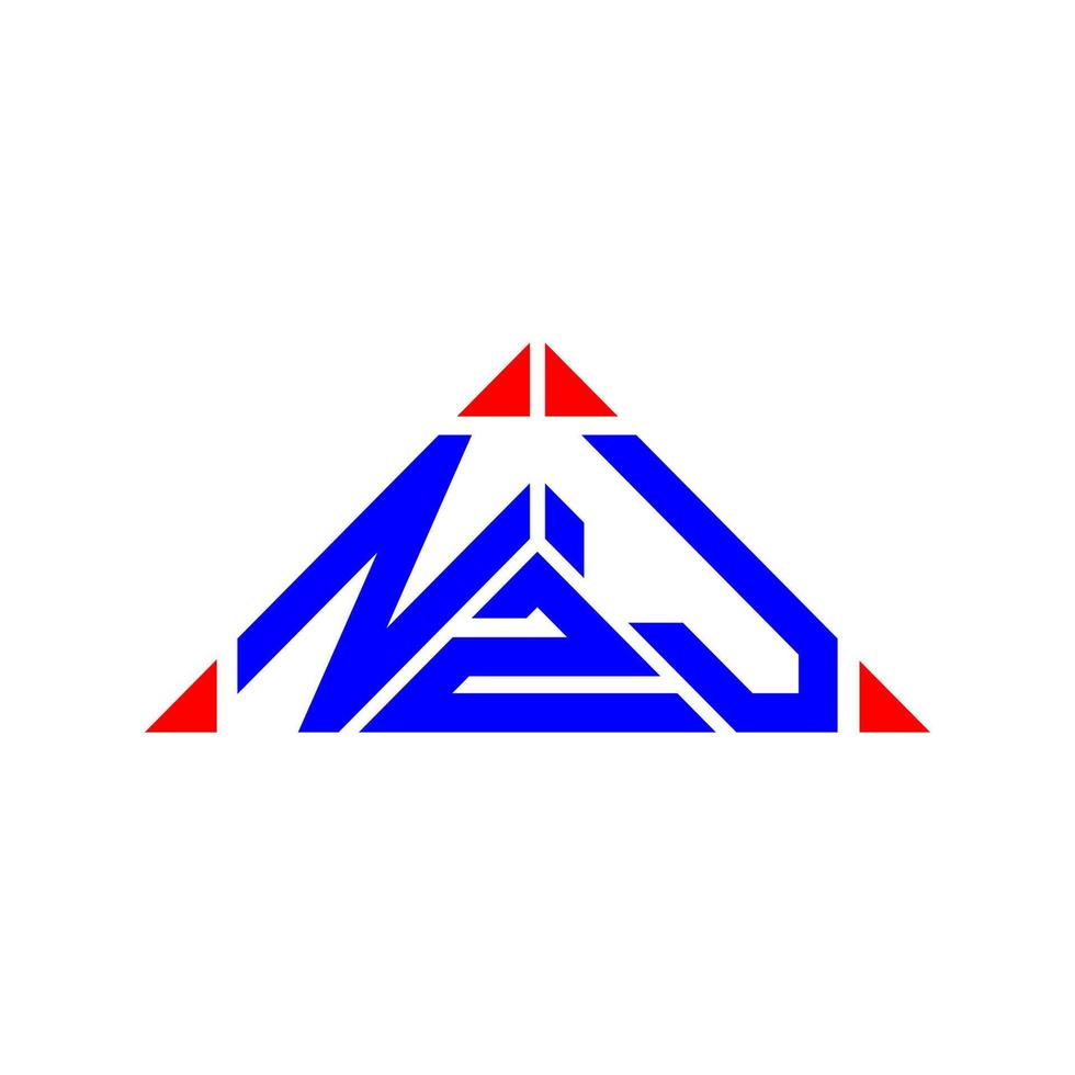 nzj lettera logo creativo design con vettore grafico, nzj semplice e moderno logo.