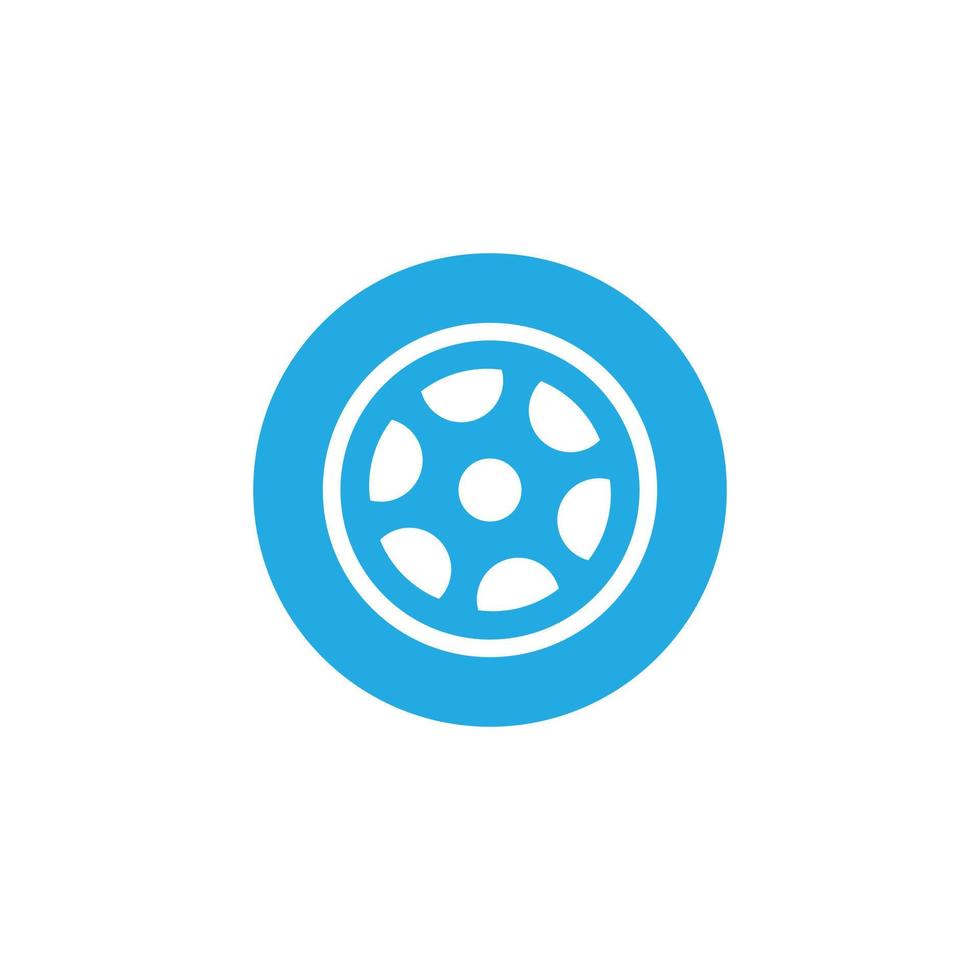 eps10 blu vettore auto pneumatico astratto solido arte icona isolato su bianca sfondo. camion ruota simbolo nel un' semplice piatto di moda moderno stile per il tuo sito web disegno, logo, e mobile applicazione