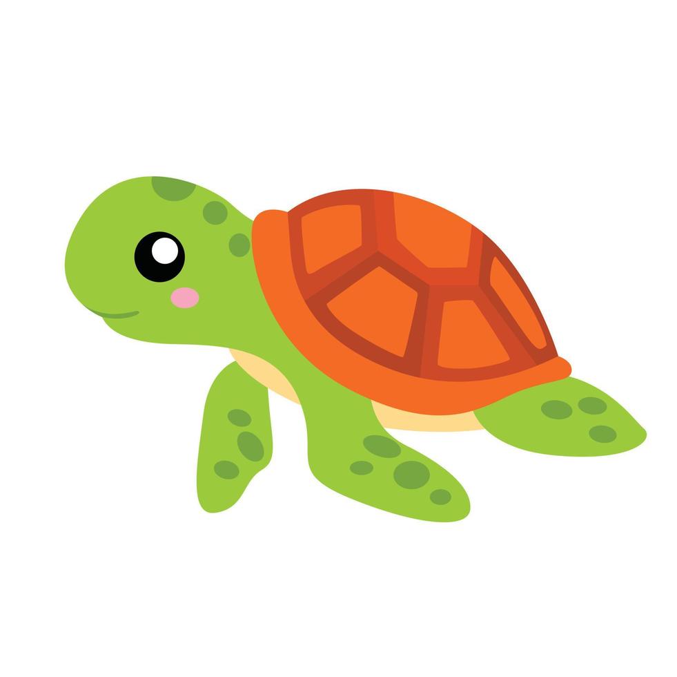 animale subacqueo tartaruga illustrazione vettore clipart