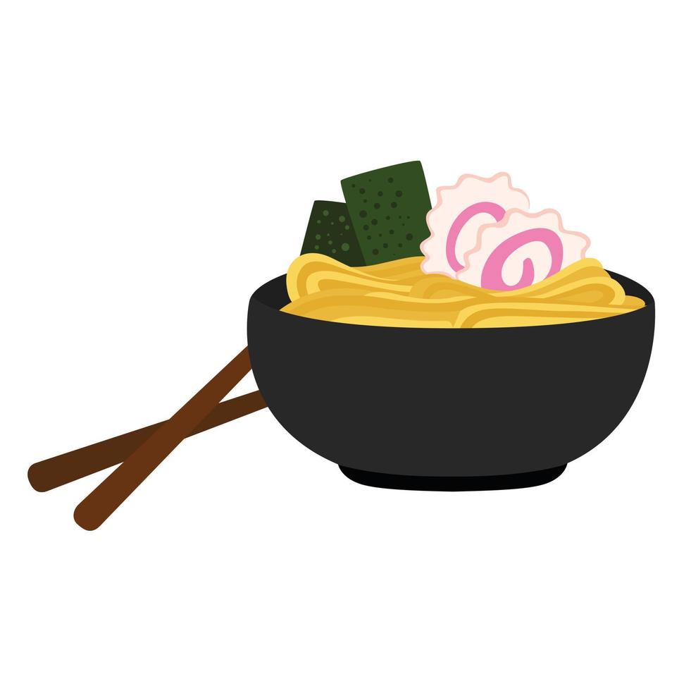 giapponese cibo ramen udon illustrazione vettore clipart