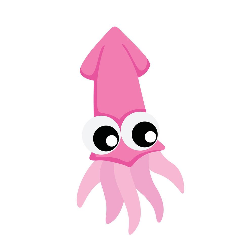 animale subacqueo calamaro illustrazione vettore clipart