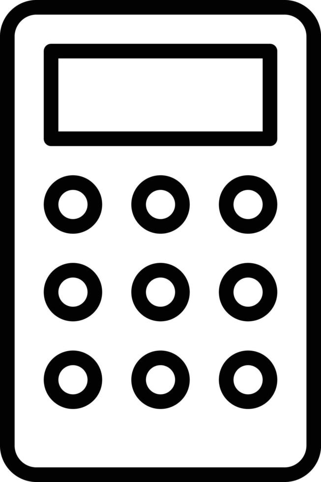 illustrazione vettoriale della calcolatrice su uno sfondo simboli di qualità premium. icone vettoriali per il concetto e la progettazione grafica.