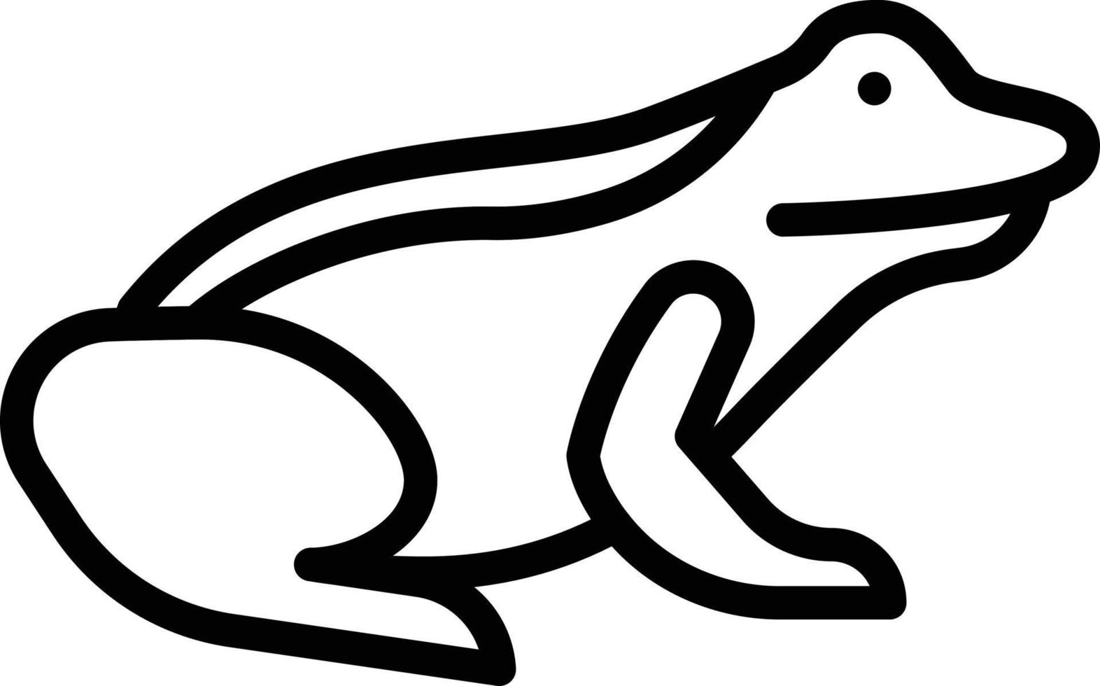 illustrazione vettoriale di rana su uno sfondo simboli di qualità premium. icone vettoriali per il concetto e la progettazione grafica.
