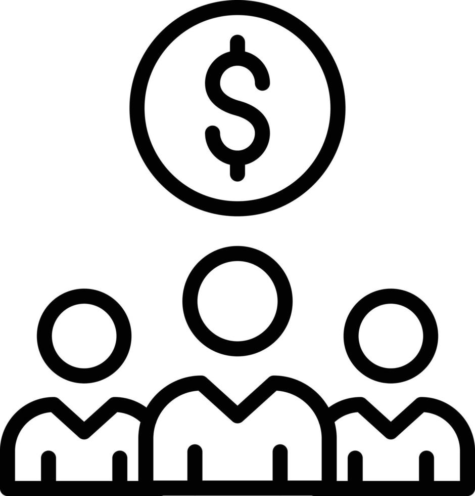 illustrazione vettoriale del gruppo del dollaro su uno sfondo. simboli di qualità premium. icone vettoriali per il concetto e la progettazione grafica.