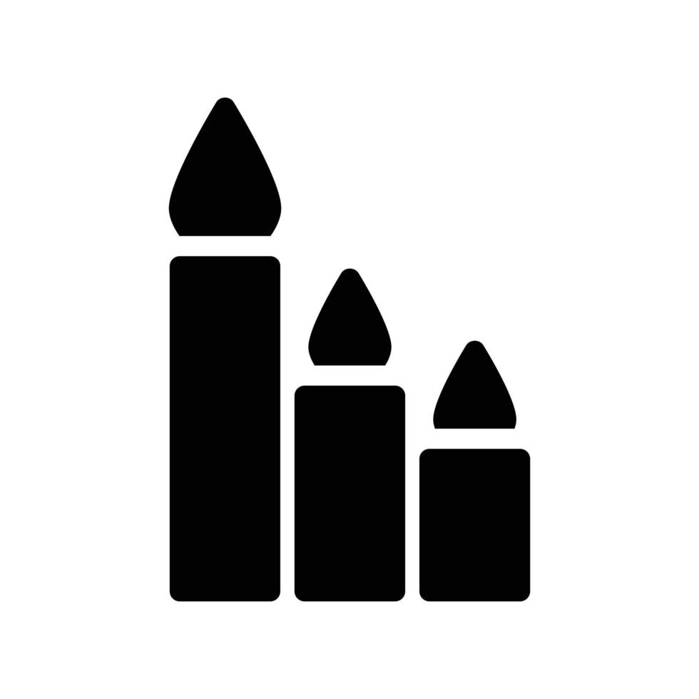 illustrazione vettoriale di candela su uno sfondo. simboli di qualità premium. icone vettoriali per il concetto e la progettazione grafica.